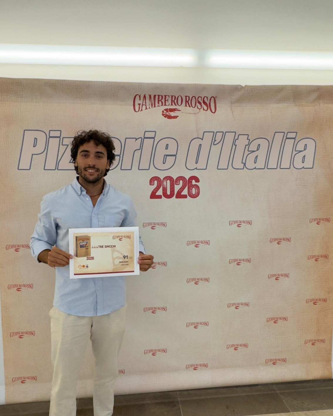 Emanuele Riemma conquista i Tre Spicchi Gambero Rosso